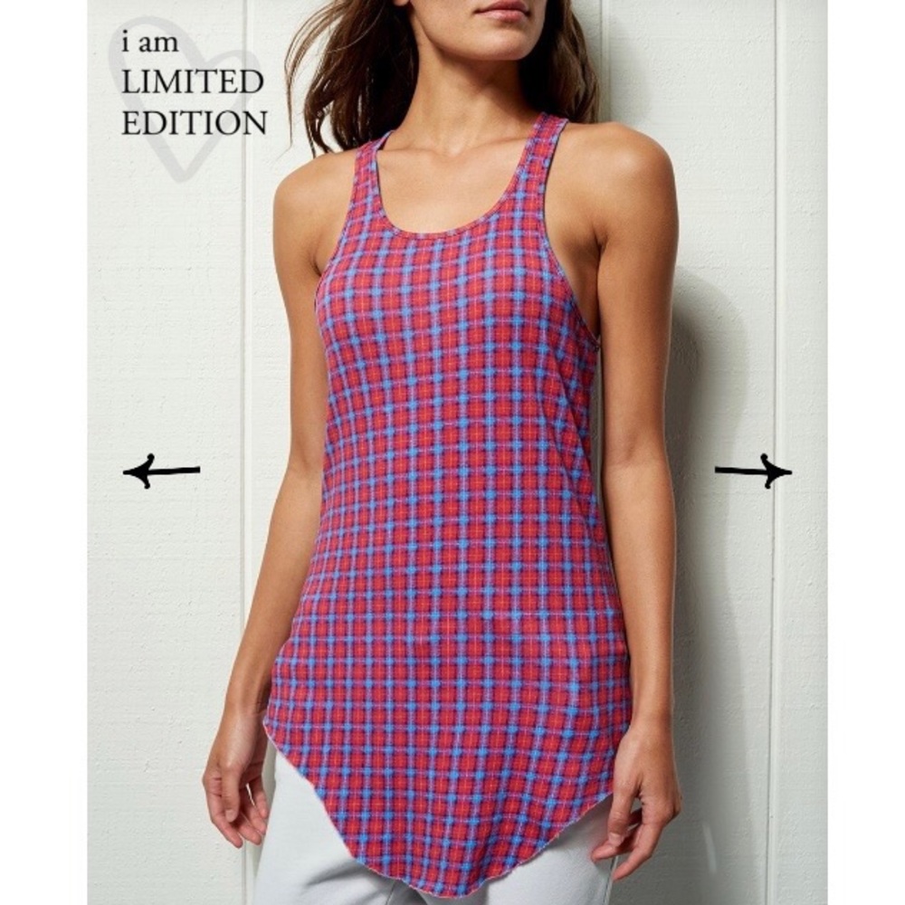 Frank & Eileen red Tartan Plaid or Christmas plaid Essential layer tank …